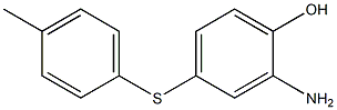 2-Amino-4-[(4-methylphenyl)thio]phenol Struktur