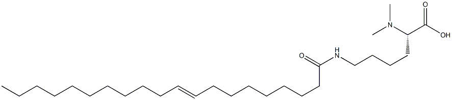 N6-(9-Icosenoyl)-N2,N2-dimethyllysine Struktur