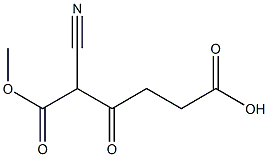 2-Cyano-3-oxohexanedioic acid 1-methyl ester Struktur