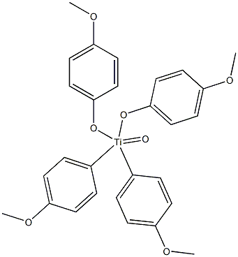 Titanic acid tetra(4-methoxyphenyl) ester Struktur