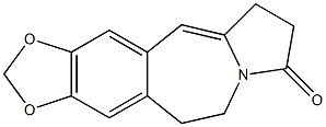 5,6,9,10-Tetrahydro-8H-1,3-dioxolo[4,5-h]pyrrolo[2,1-b][3]benzazepin-8-one Struktur