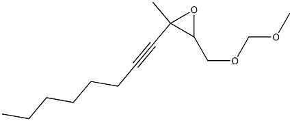 2,3-Epoxy-1-(methoxymethoxy)-3-methyl-4-undecyne Struktur