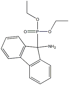 [9-Amino-9H-fluoren-9-yl]phosphonic acid diethyl ester Struktur