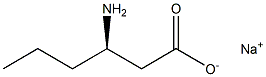 [R,(-)]-3-Aminohexanoic acid sodium salt Struktur