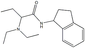 2-(Diethylamino)-N-(indan-1-yl)butyramide Struktur