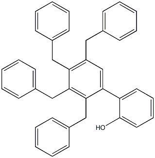 2-(2,3,4,5-Tetrabenzylphenyl)phenol Struktur