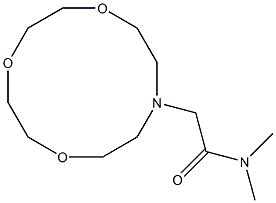 N,N-Dimethyl-10-aza-1,4,7-trioxacyclododecane-10-acetamide Struktur