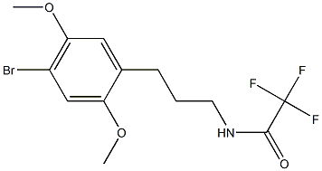 N-[3-(4-Bromo-2,5-dimethoxyphenyl)propyl]-2,2,2-trifluoroacetamide Struktur