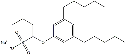 1-(3,5-Dipentylphenoxy)butane-1-sulfonic acid sodium salt Struktur