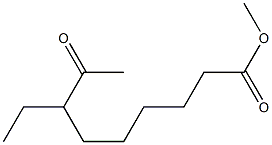 7-Ethyl-8-oxononanoic acid methyl ester Struktur