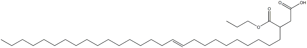 3-(10-Heptacosenyl)succinic acid 1-hydrogen 4-propyl ester Struktur