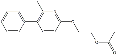 Acetic acid 2-[(5-phenyl-6-methylpyridin-2-yl)oxy]ethyl ester Struktur