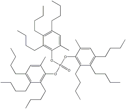 Phosphoric acid tris(2-methyl-4,5,6-tributylphenyl) ester Struktur