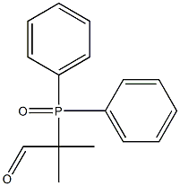 2-(Diphenylphosphinyl)-2-methylpropanal Struktur