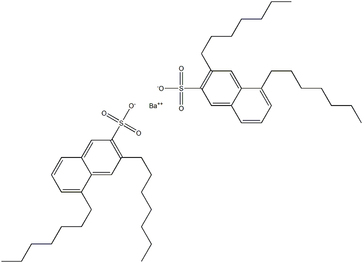 Bis(3,5-diheptyl-2-naphthalenesulfonic acid)barium salt Struktur