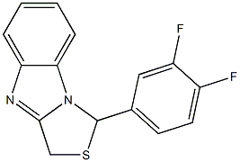 1-[3,4-Difluorophenyl]-3H-thiazolo[3,4-a]benzimidazole Struktur