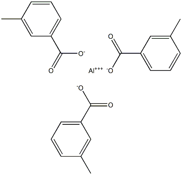 Tris(3-methylbenzoic acid)aluminum salt Struktur