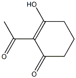 2-Acetyl-3-hydroxy-2-cyclohexen-1-one Struktur