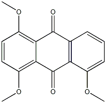 1,4,8-Trimethoxy-9,10-anthracenedione Struktur