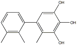 5-(2,3-Dimethylphenyl)-4-methylbenzene-1,2,3-triol Struktur