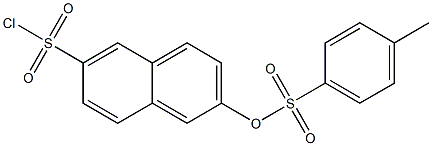 p-Toluenesulfonic acid 6-chlorosulfonyl-2-naphtyl ester Struktur