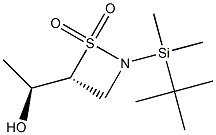 (4R)-2-(tert-Butyldimethylsilyl)-4-[(S)-1-hydroxyethyl]-1,2-thiazetidine 1,1-dioxide Struktur