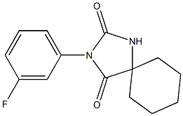 2-(3-Fluorophenyl)-2,4-diazaspiro[4.5]decane-1,3-dione Struktur