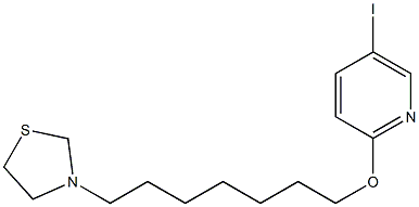 5-Iodo-2-[[7-(3-thiazolidinyl)heptyl]oxy]pyridine Struktur