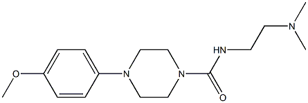 N-(2-Dimethylaminoethyl)-4-[4-methoxyphenyl]piperazine-1-carboxamide Struktur