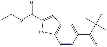 5-Pivaloyl-1H-indole-2-carboxylic acid ethyl ester Struktur