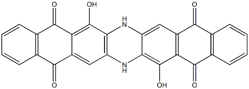 6,15-Dihydroxy-5,7,9,14,16,18-hexahydrodinaphtho[2,3-b:2',3'-i]phenazine-5,9,14,18-tetrone Struktur