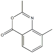 2-Methyl-8-methyl-4H-3,1-benzoxazin-4-one Struktur