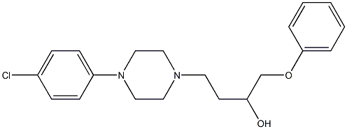 1-(Phenoxy)-4-[4-[4-chlorophenyl]-1-piperazinyl]-2-butanol Struktur