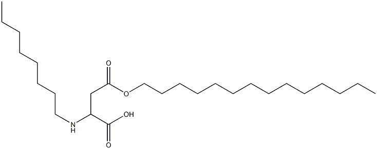 2-Octylamino-3-(tetradecyloxycarbonyl)propionic acid Struktur