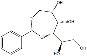 3-O,6-O-Benzylidene-L-glucitol Struktur