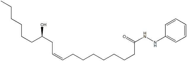 (9Z,12R)-N'-Phenyl-12-hydroxy-9-octadecenoic acid hydrazide Struktur