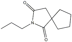 2-Propyl-2-azaspiro[4.4]nonane-1,3-dione Struktur