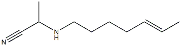 2-(5-Heptenylamino)propionitrile Struktur