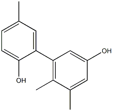 5,5',6-Trimethyl-1,1'-biphenyl-2',3-diol Struktur