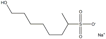 8-Hydroxyoctane-2-sulfonic acid sodium salt Struktur