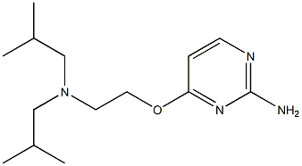 4-[2-(Diisobutylamino)ethoxy]-2-pyrimidinamine Struktur