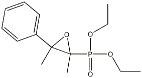 [2,3-Dimethyl-3-phenyloxiranyl]phosphonic acid diethyl ester Struktur