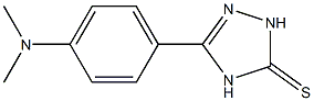 5-[4-(Dimethylamino)phenyl]-2,4-dihydro-3H-1,2,4-triazole-3-thione Struktur