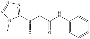 N-Phenyl-2-[(1-methyl-1H-tetrazol-5-yl)sulfinyl]acetamide Struktur