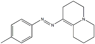 1-(4-Methylphenylazo)-2,3,6,7,8,9-hexahydro-4H-quinolizine Struktur