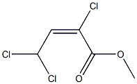 (E)-2,4,4-Trichloro-2-butenoic acid methyl ester Struktur