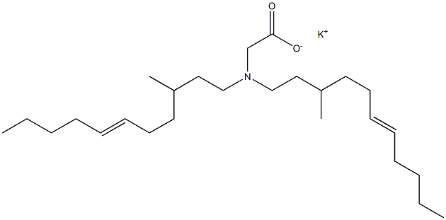 N,N-Bis(3-methyl-6-undecenyl)glycine potassium salt Struktur