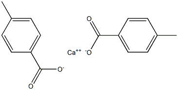 Bis(4-methylbenzoic acid)calcium salt Struktur