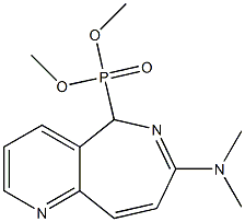 [7-(Dimethylamino)-5H-pyrido[3,2-c]azepin-5-yl]phosphonic acid dimethyl ester Struktur