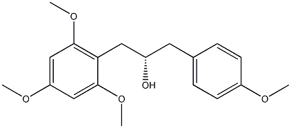 [S,(-)]-1-(p-Methoxyphenyl)-3-(2,4,6-trimethoxyphenyl)-2-propanol Struktur